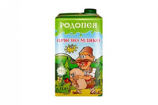 Прясно мляко РОДОПЕЯ 1л 1.5% 0